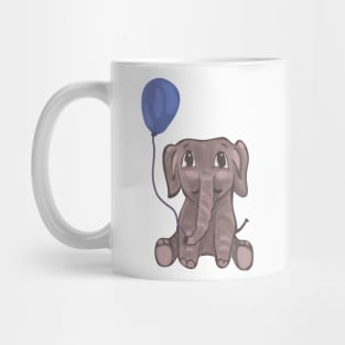 Baby elephant with balloon Mug